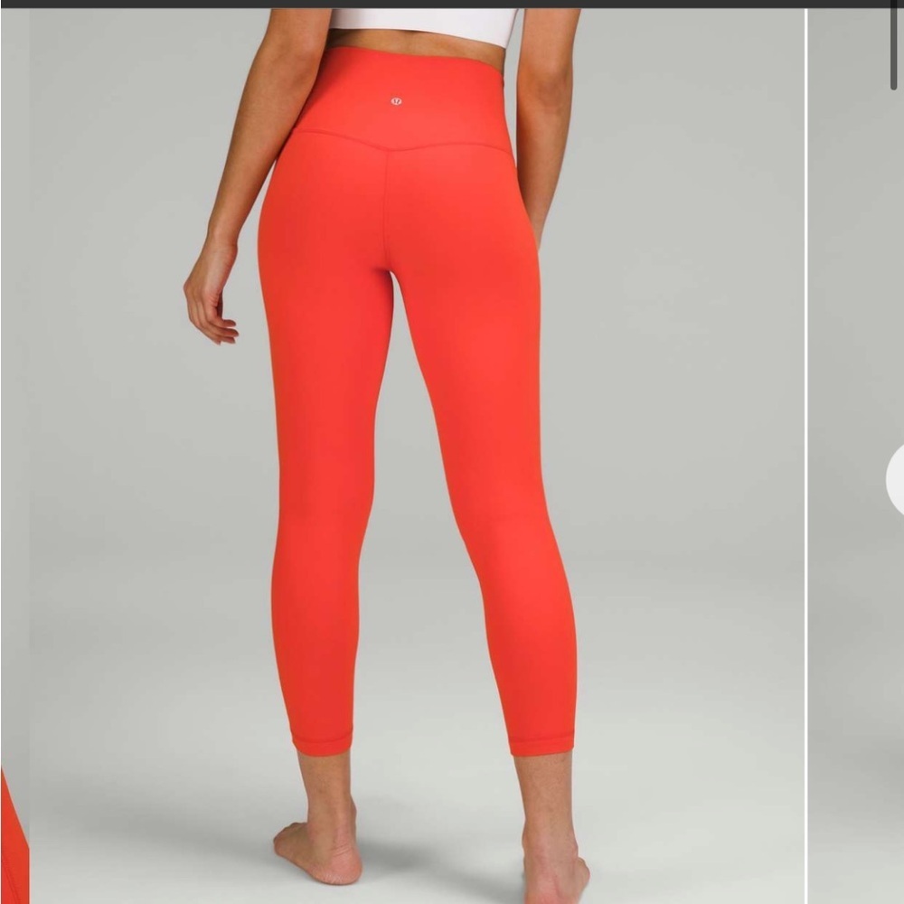 Lululemon Align High-Rise Pant 25" in Solar Orange - Picture 2 of 6